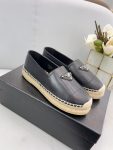 Prada Nappa Espadrillas Black For Women 0.8in/20mm PRD