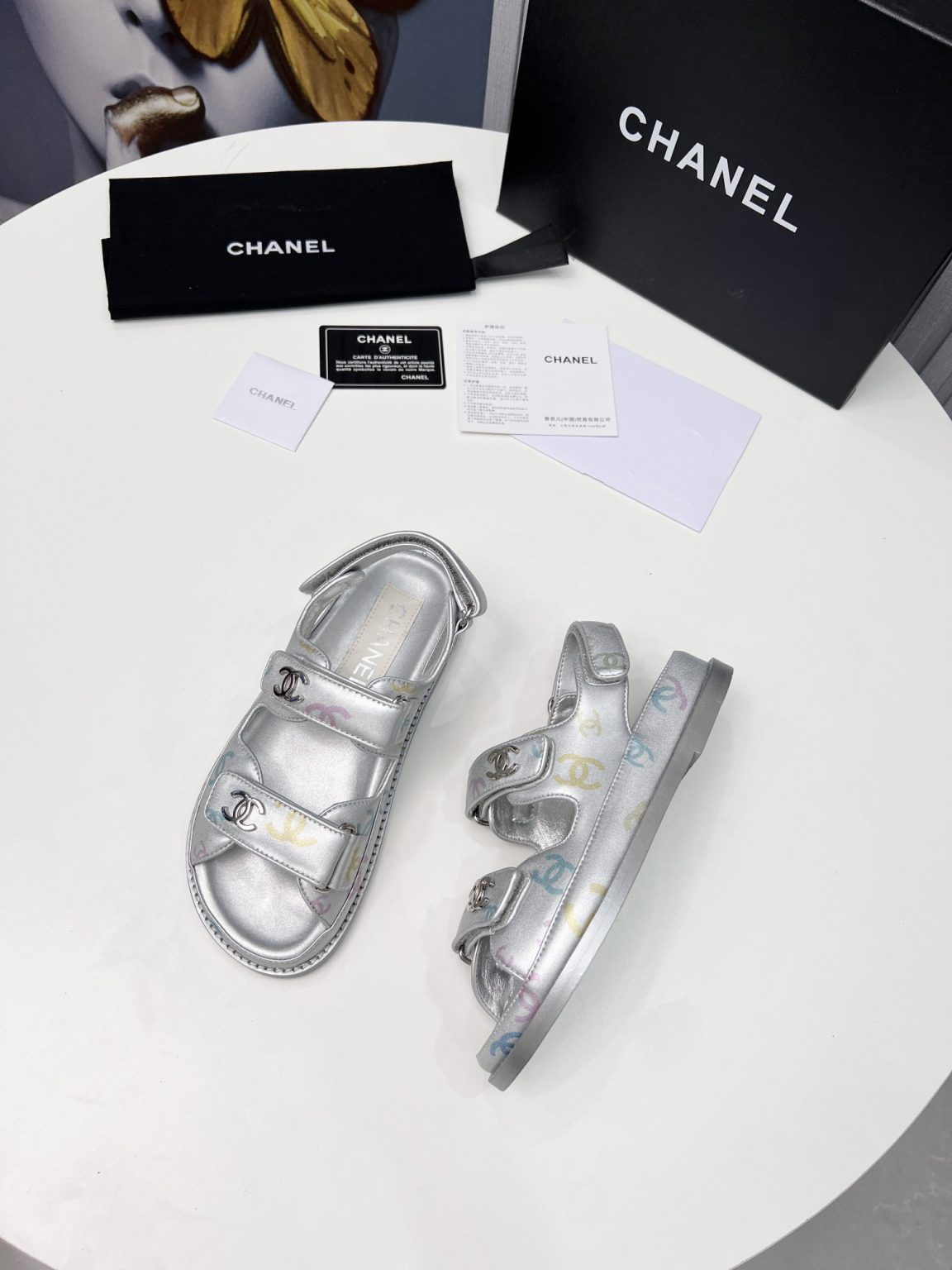 Chanel Women’s Sandals Sliver For Women