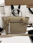 Celine Nano Micro Belt Bag In Grained Material Light Taupe For Women 9.5in/24cm