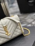 Saint Laurent Small Bag White In Mix Matelasse For Women 8.2in/21cm YSL 600195BOW919207