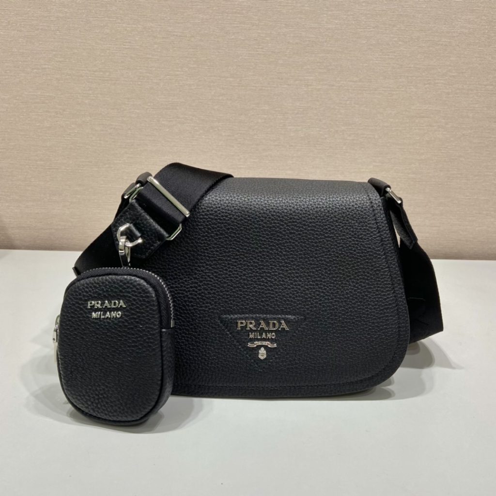 Prada Shoulder Bag Black For Women, Women’s Bags 9.4in/24cm 1BD293_2DKV_F0002_V_N9O