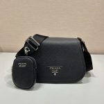 Prada Shoulder Bag Black For Women, Women’s Bags 9.4in/24cm 1BD293_2DKV_F0002_V_N9O