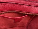 Celine Nano Luggage Bag In Drummed Red For Women 8in/20cm