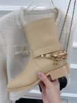 Chanel Women’s Ankle Boots With Decor Beige For Women 1.5in/ 4cm