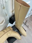 Chanel Women’s High Boots With Decor Beige For Women 1.5in/ 4cm