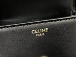 Celine Mini Besace Cuir Triomphe Black For Women 4in/11cm