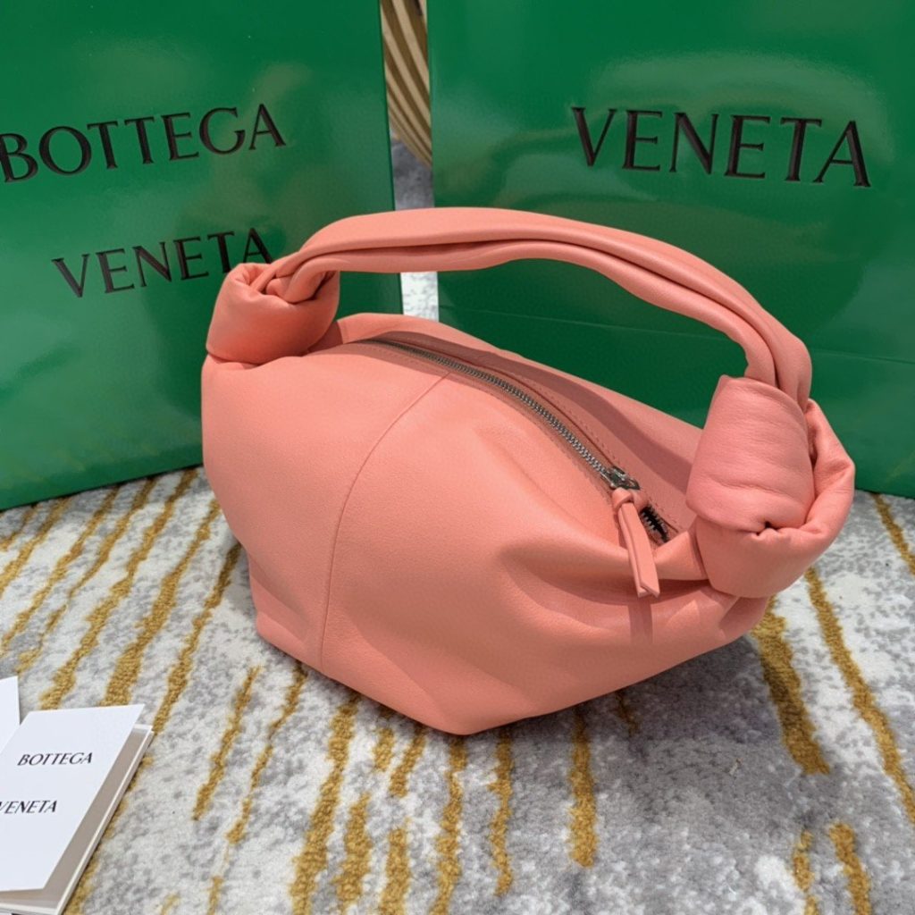 Bottega Veneta Double Knot Bag For Women 11.8in/30cm In Pink