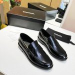 Chanel Women’s Loafers Black For Women 1.2 in/3cm