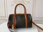 Boston Bag In Triomphe Canvas Brown For Women‎ 12in/31cm 190372CAS.04LU