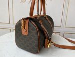 Boston Bag In Triomphe Canvas Brown For Women‎ 12in/31cm 190372CAS.04LU