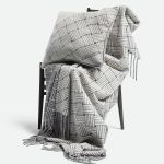 Bottega Veneta Cashmere Cushion With Intreccio Motif Grey 798327V4KA01030