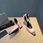 Prada Brushed Pumps Light Pink For Women 3.7 in/ 9.5cm 1I982M_055_F0E18_F_A095