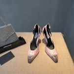 Prada Brushed Pumps Light Pink For Women 3.7 in/ 9.5cm 1I982M_055_F0E18_F_A095