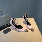 Prada Brushed Pumps Light Pink For Women 3.7 in/ 9.5cm 1I982M_055_F0E18_F_A095