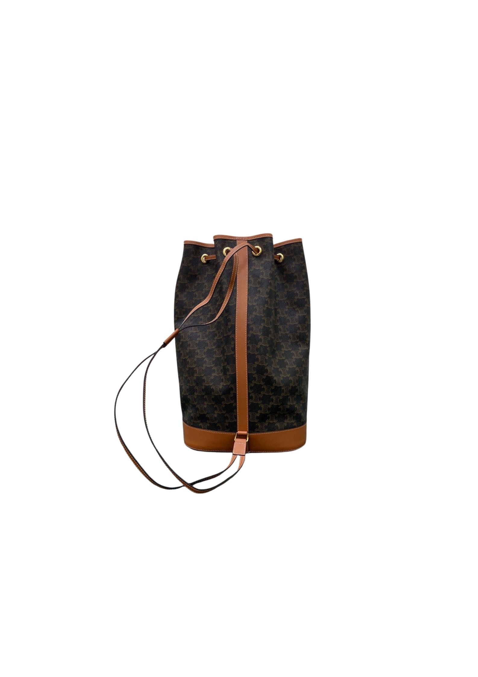 Bucket In Trimophe Canvas Brown For Women‎ 9in/23cm