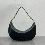 Celine Medium Leandre Bag In Supple Black For Women 14in/35cm 197263DV7.38NO