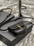 Saint Laurent Kaia Small Satchel Black For Women, Women’s Bags 7in/18cm YSL‎ 619740DND0W1000