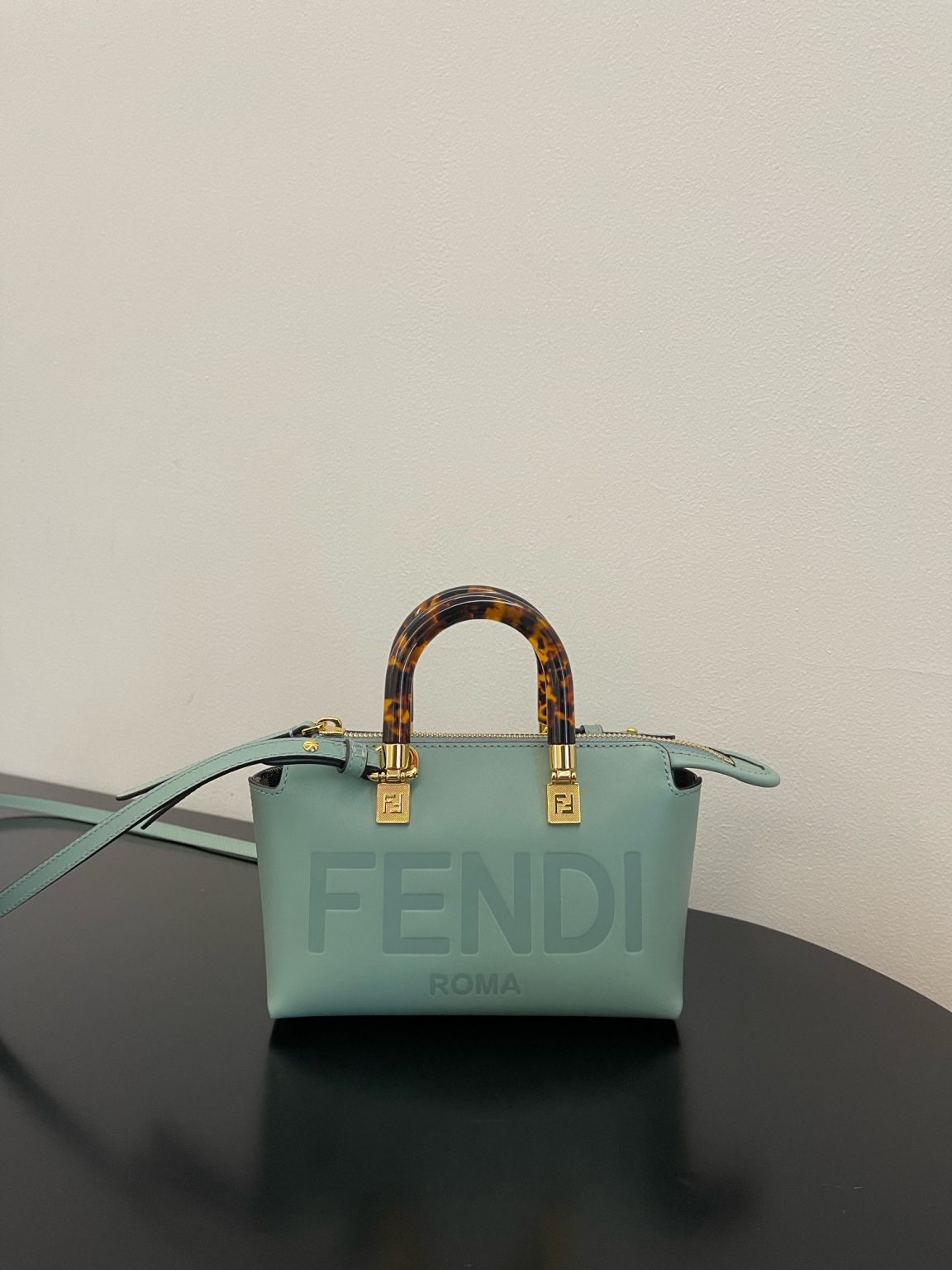 Fendi By The Way Mint Green Mini Bag For Woman 17cm/6.5in 8BS067ABVLF03HW