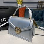 Dolce & Gabbana small Devotion Bag Silver For Women 19cm/ 7.5inches