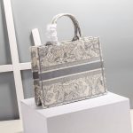 Christian Dior Medium Dior Book Tote Gray, For Women, Women’s Handbags 14in/36cm CD M1296ZTDT_M932