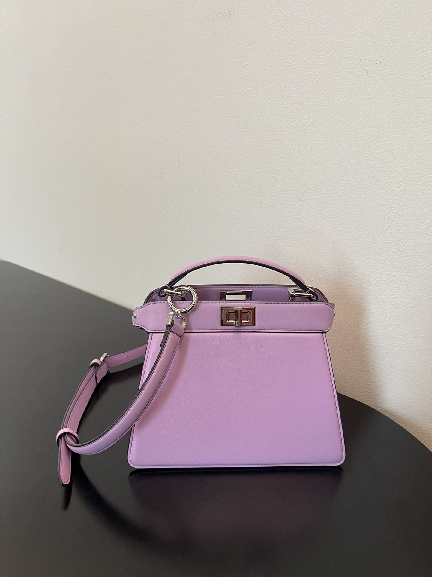 Fendi Peekaboo ISeeU Petite Light Purple Small Bag For Woman 20cm/8in