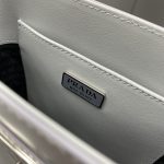 Prada Small Brushed Tote Grey For Women, Women’s Bags 6.9in/18cm