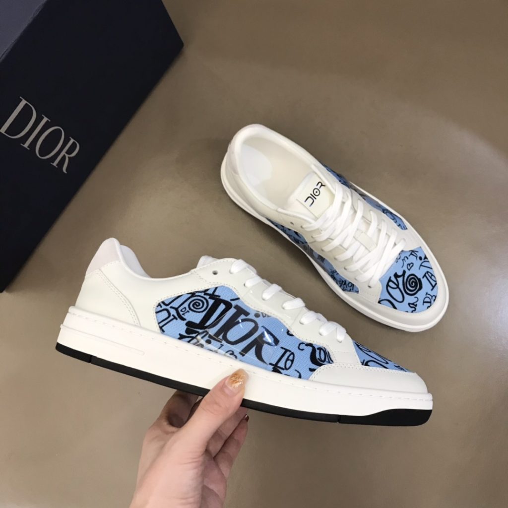 Christian Dior Sneakers White/Blue For Men CD