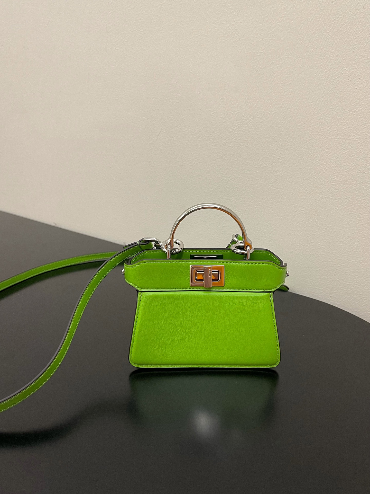 Fendi Peekaboo ISeeU Petite Green Micro Bag For Woman 11cm/4.5in