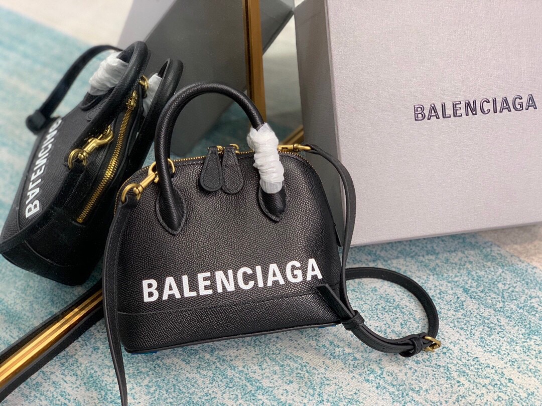 Balenciaga Ville Handbag In Black, For Women, Women’s Bags 7in/18cm