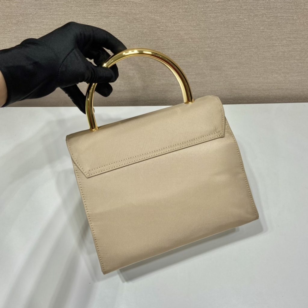 Prada Vintag Handle Bag Beige For Women, Women’s Bags 8.2in/21cm