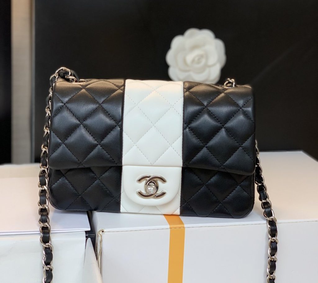 Chanel Mini Flap Bag Black For Women 7.8in/20cm