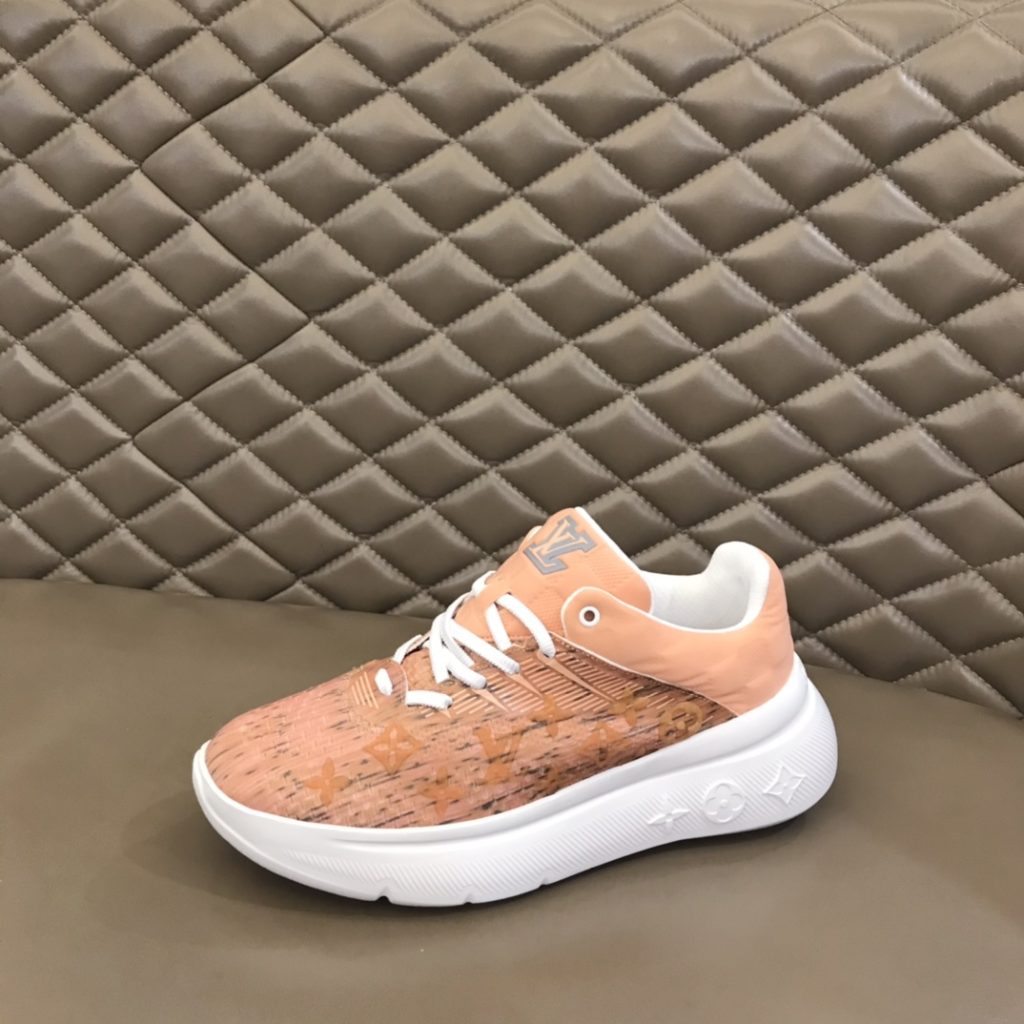 Louis Vuittion Show Up Sneaker Orange  For Men LV