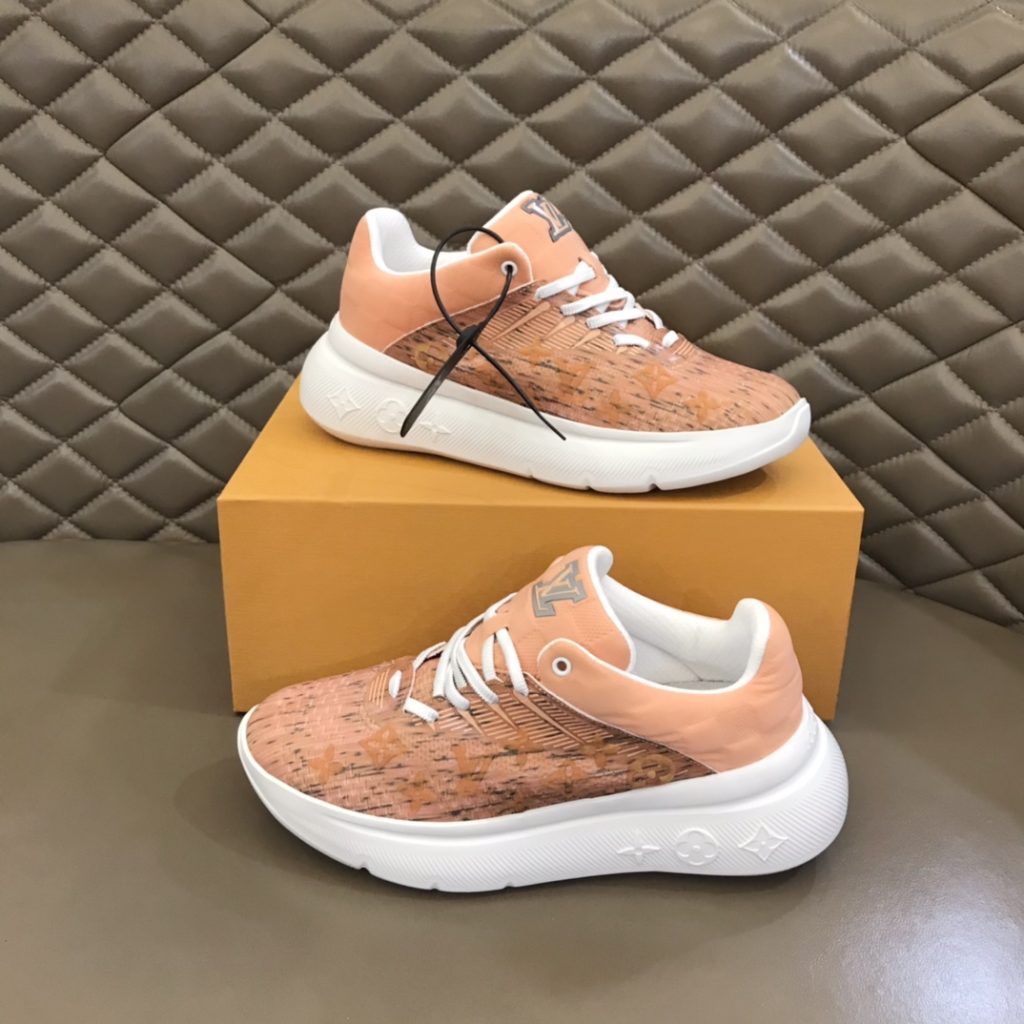 Louis Vuittion Show Up Sneaker Orange  For Men LV