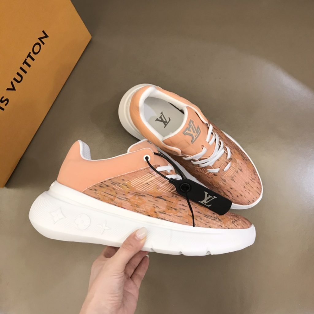 Louis Vuittion Show Up Sneaker Orange  For Men LV