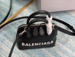 Balenciaga Ville Mini Handbag In Black, For Women, Women’s Bags 7in/18cm