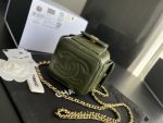 Chanel CC Vanity With Chain Bag Green Khaki For Women 4.3 in/ 11 cm  AP3016