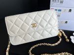 Chanel CC Wallet On Chain Bag White For Women 6.7 in / 17 cm