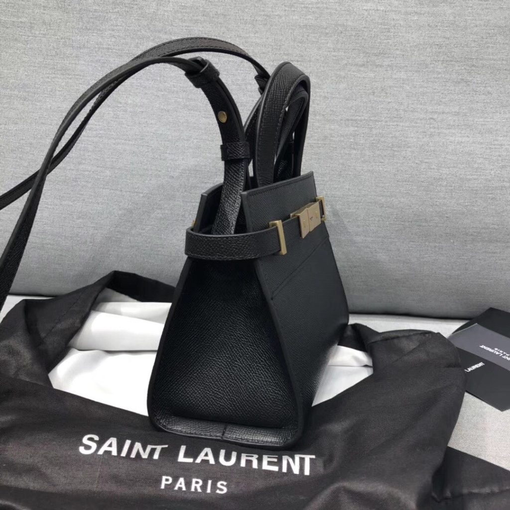 Saint Laurent Manhattan Nano Shopping Bag In Box Black For Women 8.2in/21cm YSL 5937410SX0W1000