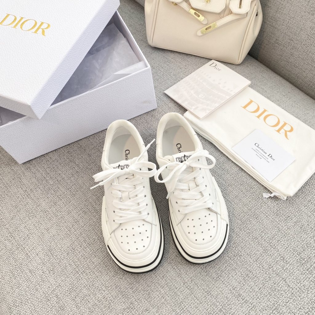 Dior CD D-Freeway Vitello Sneakers White For Women