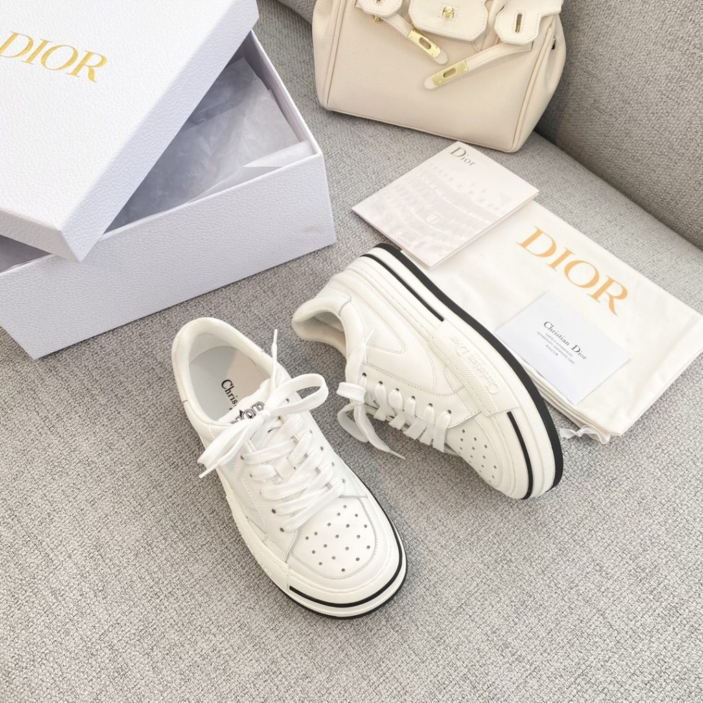 Dior CD D-Freeway Vitello Sneakers White For Women