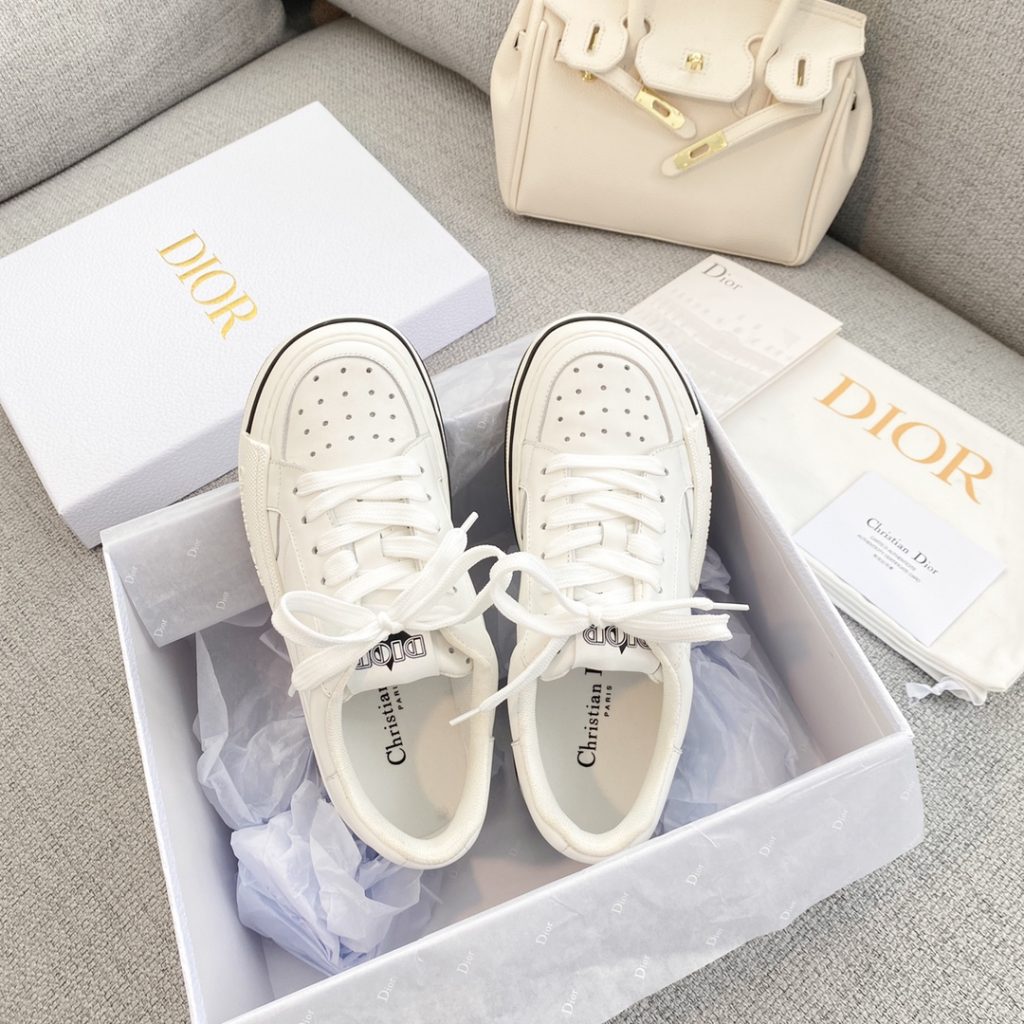 Dior CD D-Freeway Vitello Sneakers White For Women