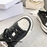 Dior CD D-Freeway Vitello Sneakers White And Black For Women