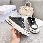 Dior CD D-Freeway Vitello Sneakers White And Black For Women