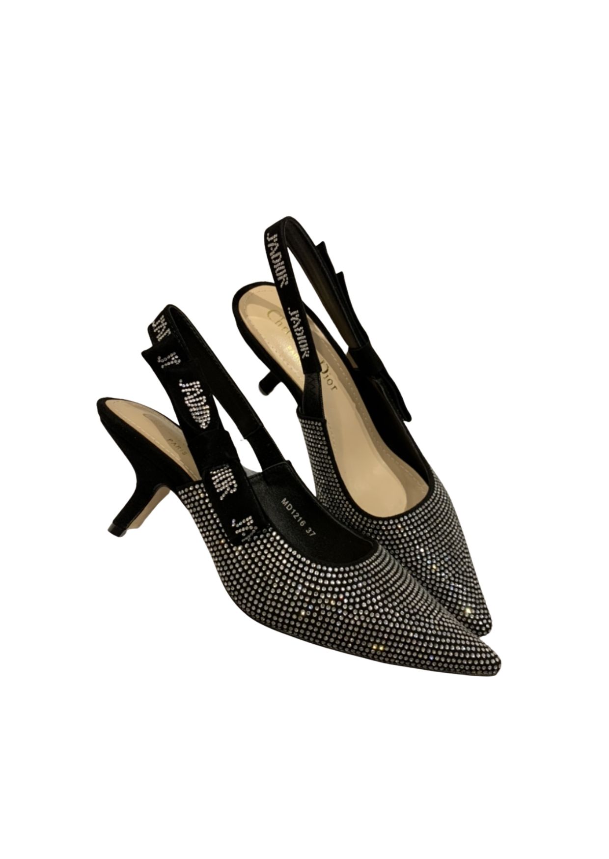 Dior CD J’Adior Slingback Pump Black For Women 2.6 in / 6.5 cm