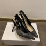 Dior CD J’Adior Slingback Pump Black For Women 3.7 in / 9.5 cm