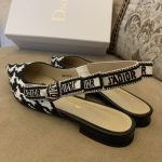 Dior CD J’Adior Slingback Pump Black And White For Women 0.6 in / 1.5 cm