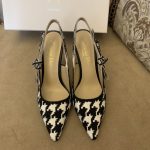 Dior CD J’Adior Slingback Pump Black And White For Women 3.7 in / 9.5 cm