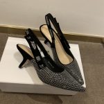 Dior CD J’Adior Slingback Pump Black For Women 2.6 in / 6.5 cm