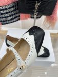 Dior CD Spectadior Ballet Pump White And Black For Women KDB764VSO_S11X