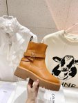 Celine Ankle Boot With Fold One Brown For Women